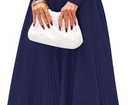 PRETTYGARDEN Womens Sweater Dress 2025 Long Sleeve Elegant Knit A Line Fall Wedding Guest Cocktail Midi Winter Dresses