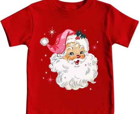 Christmas Shirts Toddler Boys Girls Christmas Santa T-Shirt Kids Xmas Holiday Tee Tops