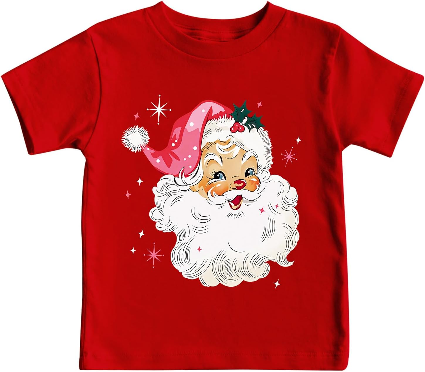 Christmas Shirts Toddler Boys Girls Christmas Santa T-Shirt Kids Xmas Holiday Tee Tops