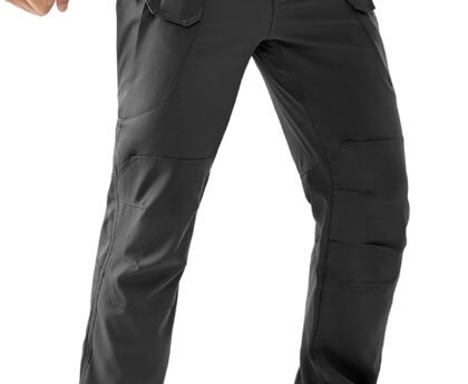 HYCOPROT Men’s Cargo Hiking Pants Tactical Pant Work Utility Trousers for Men Durable Lightweight Military with 10 Pockets