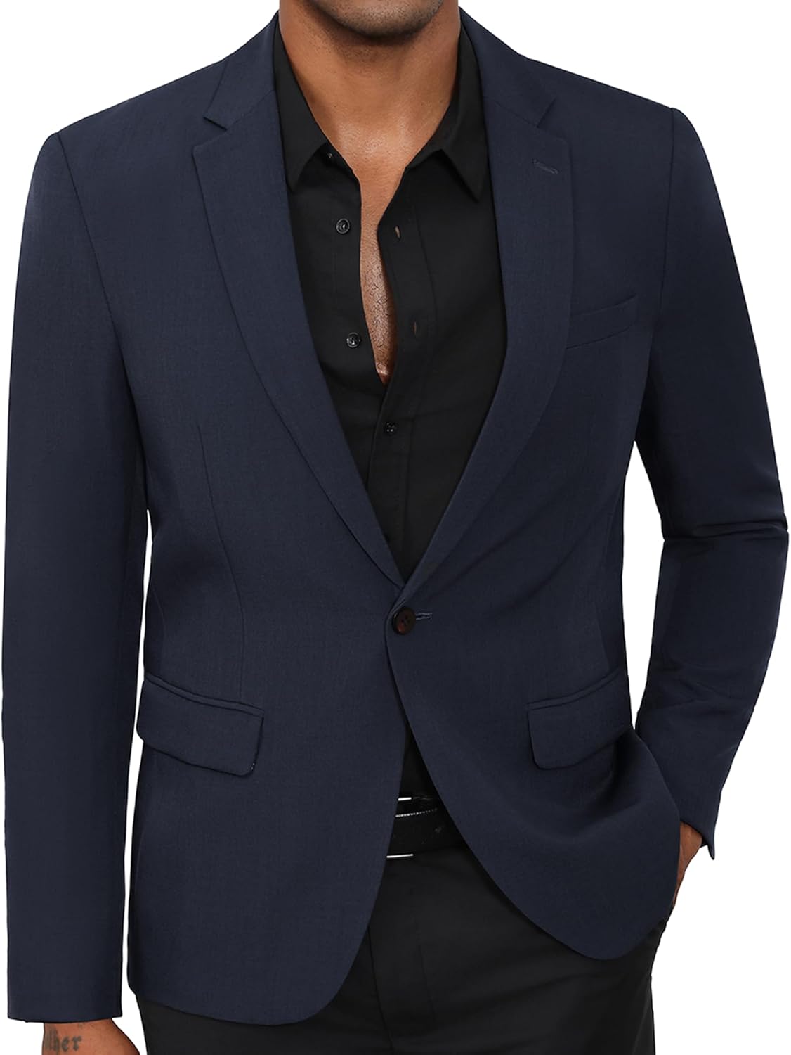 Men’s Causal Blazer Sport Coats, Lightweight Business Suit Jacket for Men One Button Regular Fit Mens Blazer Jacket