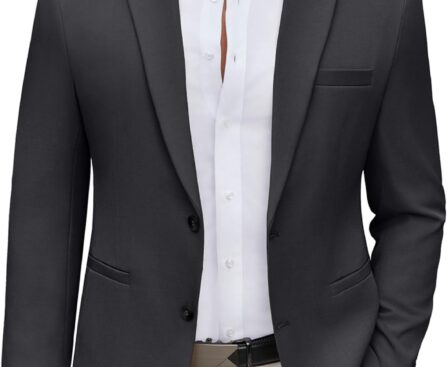COOFANDY Men’s Casual Blazer Regular Fit Lightweight Two Button Sport Coat Suit Jacket