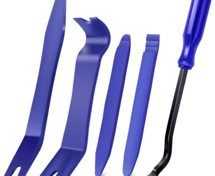 GOOACC 5PCS Auto Trim Removal Tool Kit No-Scratch Pry Tool Kit for Car Door Clip Panel & Audio Dashboard Dismantle -5PCS