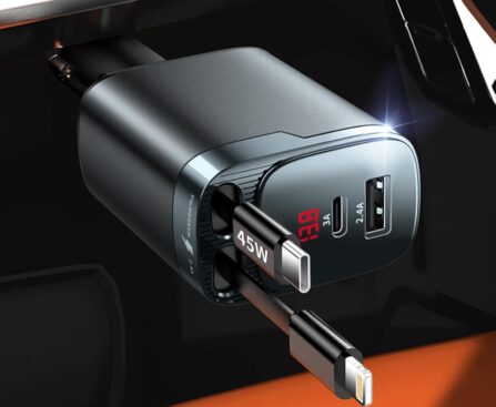 Retractable Car Charger, 84W Car Charger USB C 4 in 1, Car Accessories Fast Charging Car Charger Adapter for iPhone 17 16 15 14 13 12 Pro Max, Samsung, Pixel | Travel Essentials Gifts for Men Women