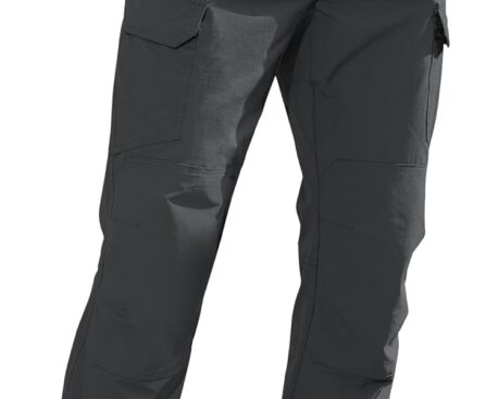MOURCE Men’s Lightweight Hiking Pants Quick Dry – Water Resistant Outdoor Cargo Pants for Men 7 Pockets