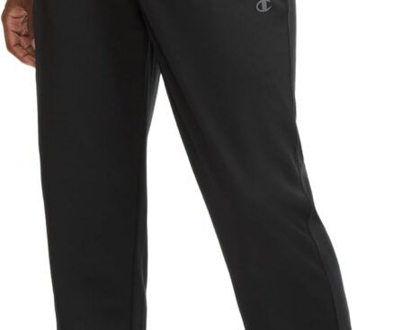 Champion Men’s Athletic Pants, Standard Fit, Lighweight, Moisture Wicking