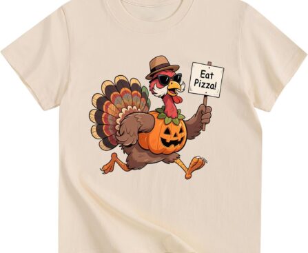 Toddler Boys Thanksgiving Shirt Turkey Day T-Shirt Gobble Cotton Short Sleeve Tees 2-10 Years