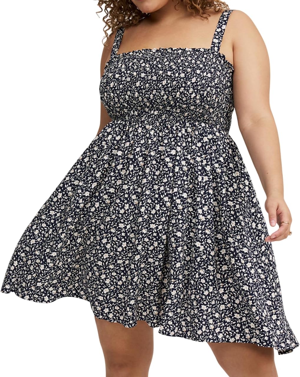 Torrid Women’s Plus Size Dress – Smocked Tube Mini Dress