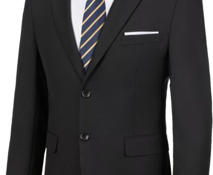 Men Blazer Sports Coat 2 Button Slim Fit Formal Suit Jacket Blazer for Men Business Wedding Prom Party