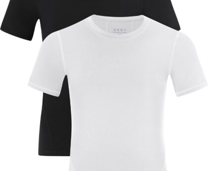 Boys Compression Shirt Short Sleeve Youth Athletic Undershirt Kids Base Layer T-Shirt for Football Basketball