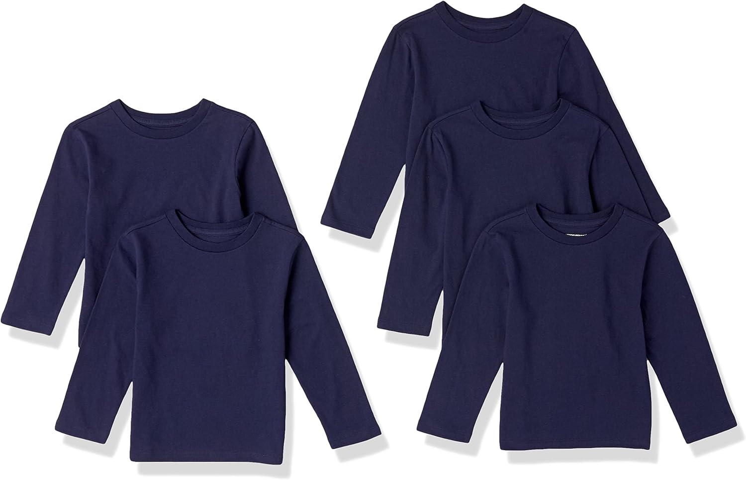 Amazon Essentials Boys and Toddlers’ Long-Sleeve T-Shirts (Previously Spotted Zebra), Multipacks