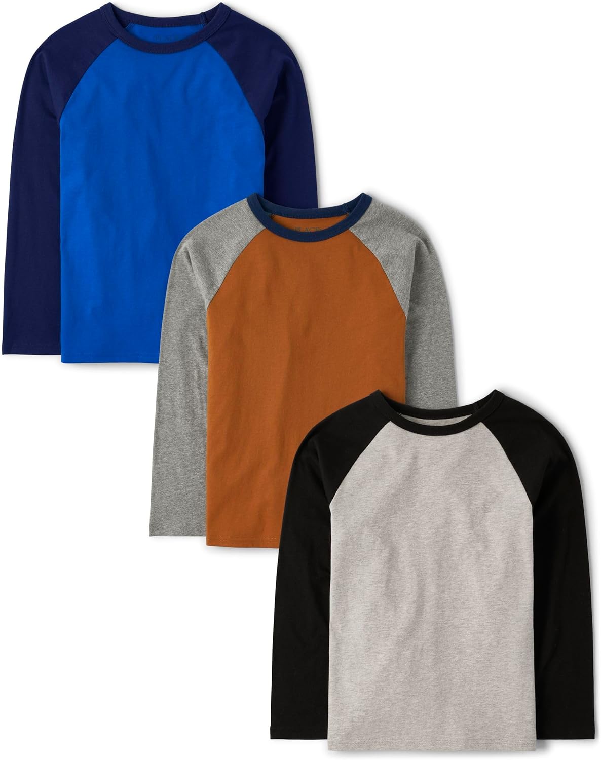 The Children’s Place Boys’ Long Sleeve Knit Shirts 3-Pack