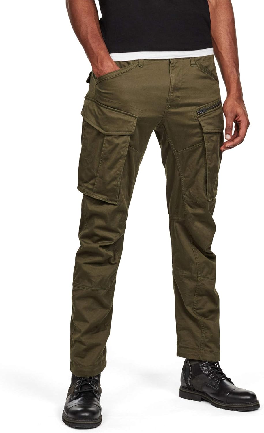 G-STAR Mens Rovic Zip 3D Straight Tapered Fit Cargo Pants