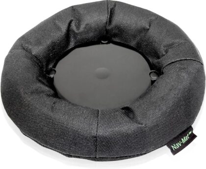 Bracketron NavMat Portable GPS Dash Pad Converts Windshield GPS Mount into Dashboard Mount Weighted Beanbag Friction Base 8 inch Base 3.5 inch Center