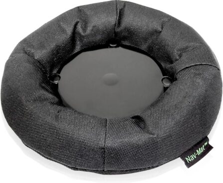 Bracketron NavMat Portable GPS Dash Pad Converts Windshield GPS Mount into Dashboard Mount Weighted Beanbag Friction Base 8 inch Base 3.5 inch Center