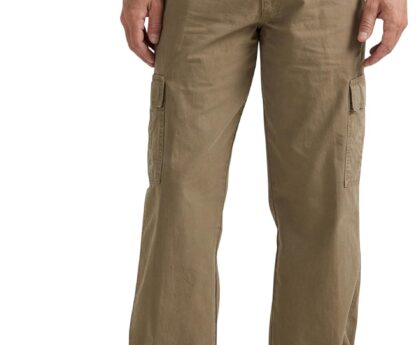 Wrangler Authentics Mens Twill Relaxed Fit Cargo Pant (Logan)