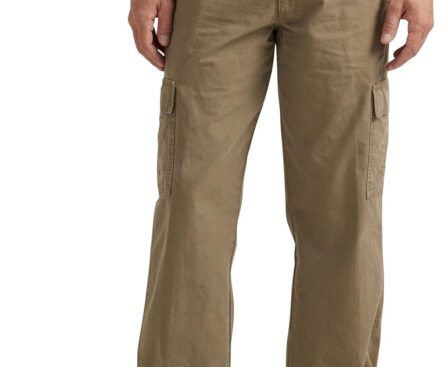 Wrangler Authentics Mens Twill Relaxed Fit Cargo Pant (Logan)