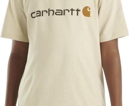 Carhartt Kid’s CA6156 Short-Sleeve Logo Tee – Boys