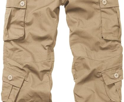 Men’s Tactical Cargo Pants for Outdoor Hiking Work Lightweight Military BDU Pants with 8 Pockets (No Belt)