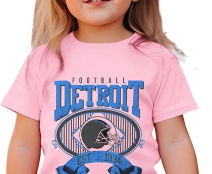 Toddler Football Shirt Boy Girl Football Team T Shirt Fans Lover Outfit Kid Game Day Tee Short Sleeve Tops