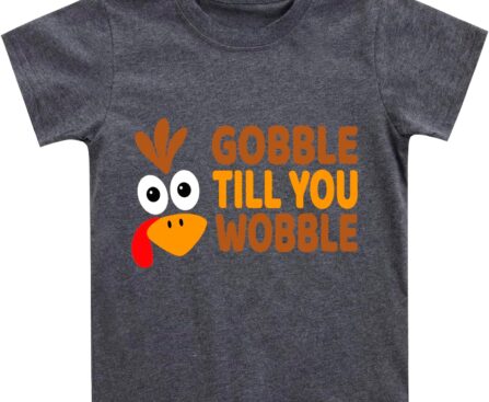 Toddler Boy Thanksgiving Shirt Kids Boys Girls Funny Turkey T-Shirt Pumpkin Season Clothes Tee Tops 2-7 Years