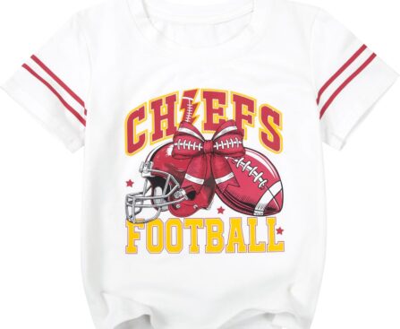 Football Shirt Boys Girls Game Day T Shirts Kids 1960 Football Team Fans Tees Graphic Short Sleeve Tops