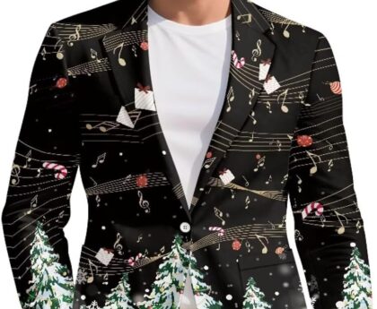 Men’s Casual Blazer Sport Coats Lightweight One Button Suit Jacket for Travel Business S-5XL