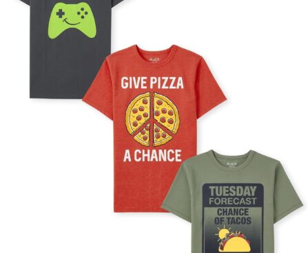 The Children’s Place Boys Short Sleeve Graphic T-Shirt 3-Pack
