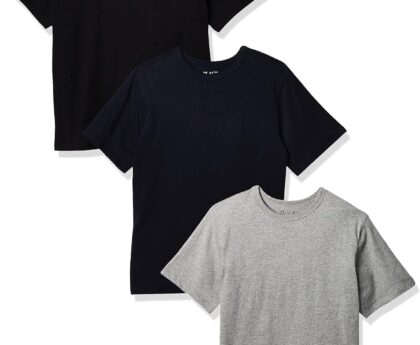 The Children’s Place Boys’ Basic V Neck Short Sleeve Tee 2 Pack