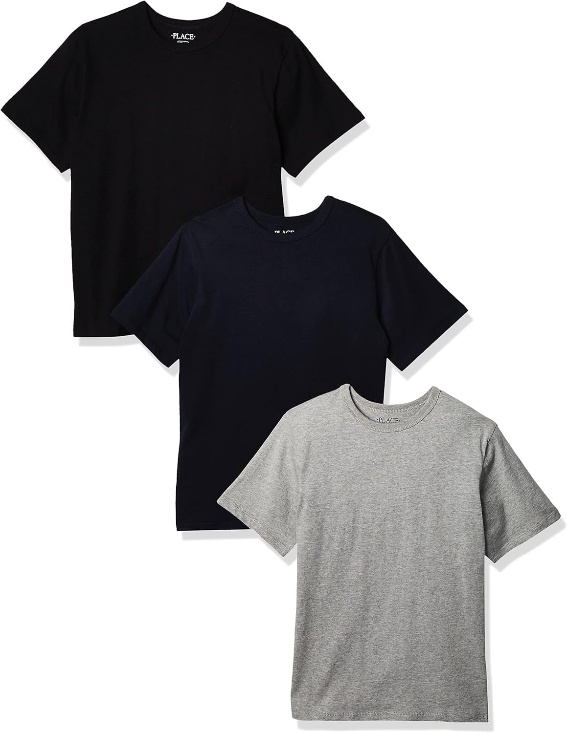 The Children’s Place Boys’ Basic V Neck Short Sleeve Tee 2 Pack