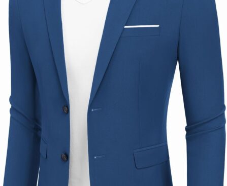 COOFANDY Men’s Casual Blazer Slim Fit Sport Coat Suit Jacket Lightweight Two Button Blazer Jacket