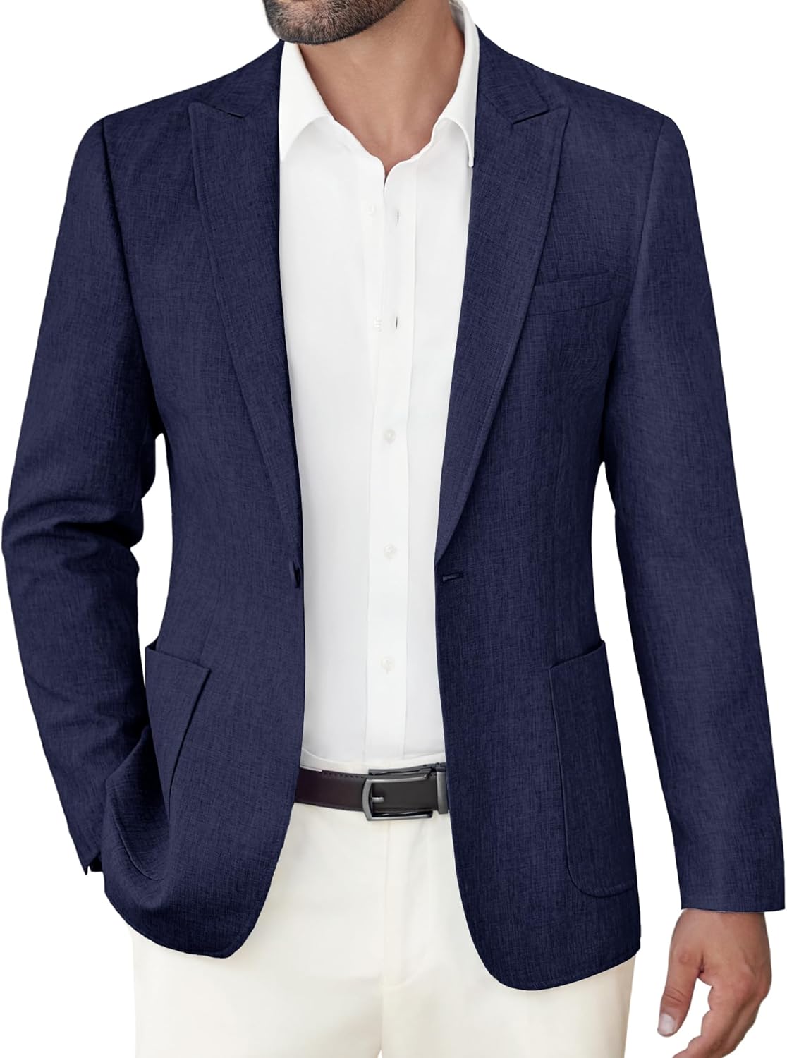 COOFANDY Men’s Casual Blazer Slim Fit Sports Coat One Button Business Retro Suit Jackets for Wedding Party