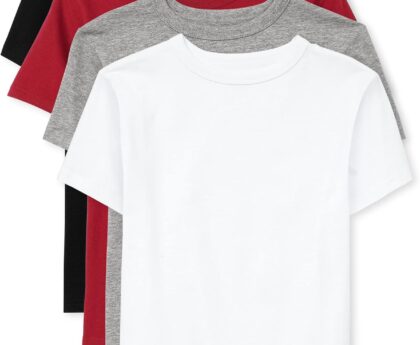 The Children’S Place Boys Short Sleeve Basic Layering T-Shirt