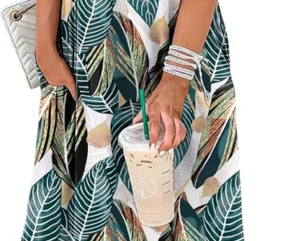 Sampeel Summer Dresses Maxi Dress Vacation Beach Sundresses 2025 with Pockets