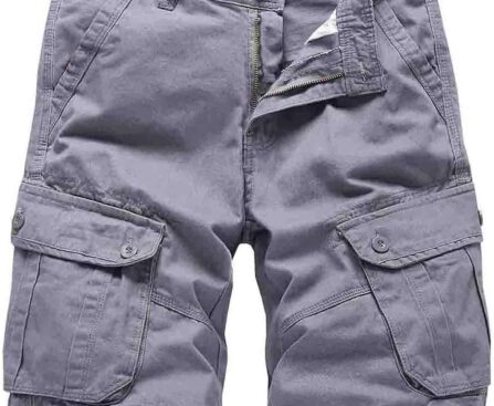 Basoteeuo Mens Cargo Shorts Casual Lightweight with Multi Pockets Summer Outdoor Work CargoShorts