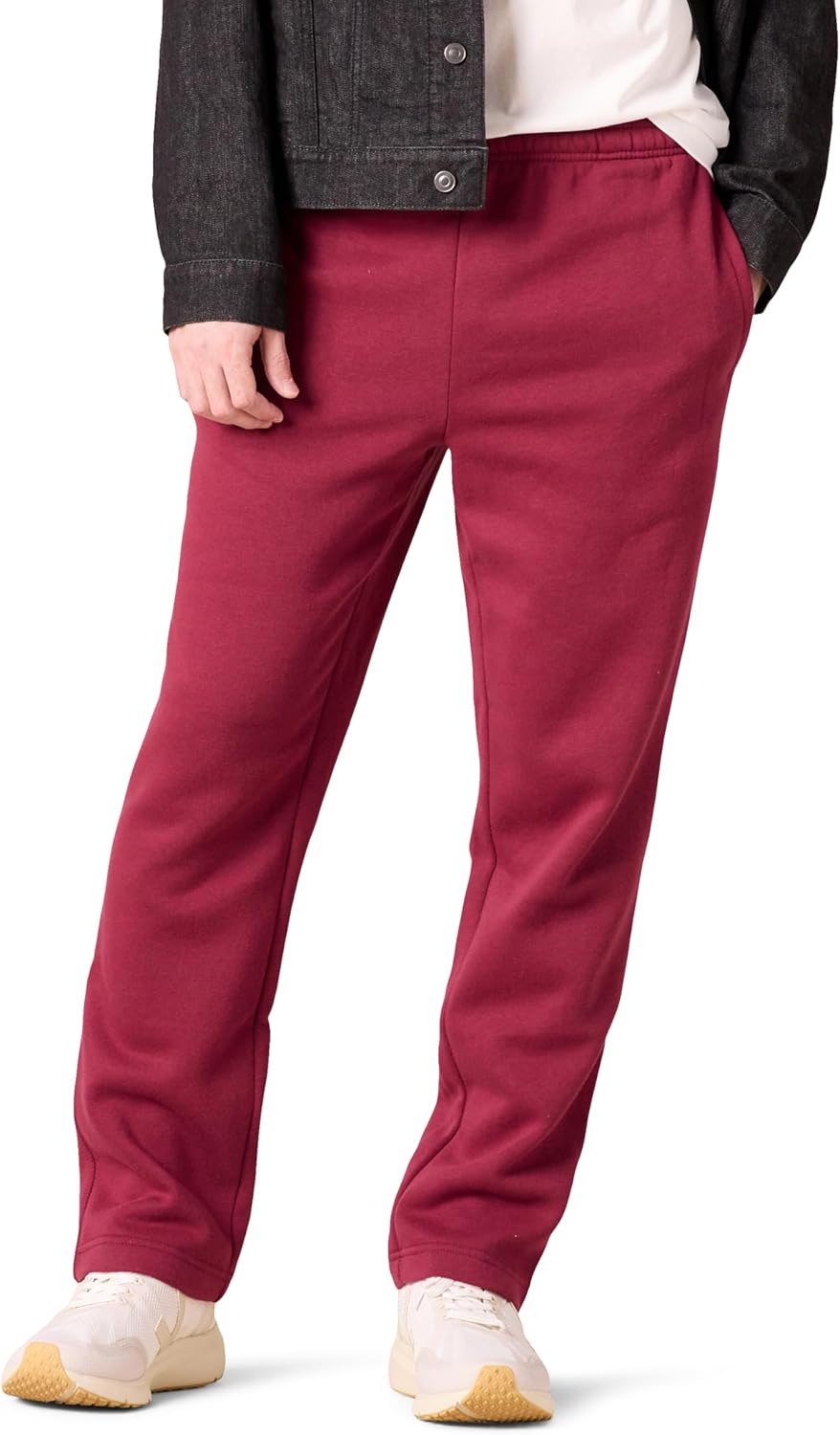 Amazon Essentials Men’s Fleece Open Bottom Sweatpant (Available in Big & Tall)