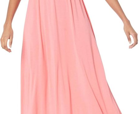 Amazon Essentials Women’s Waisted Maxi Dress (Available in Plus Size)