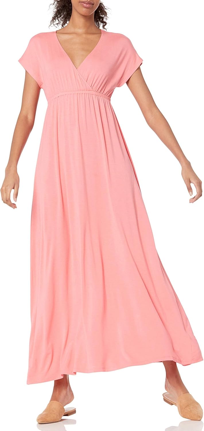 Amazon Essentials Women’s Waisted Maxi Dress (Available in Plus Size)