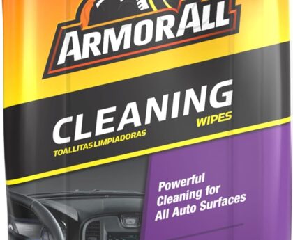 Armor All Car Interior Cleaner Wipes, Interior Cleaning Wipes for Cars, Trucks, Motorcycles, 60 Each