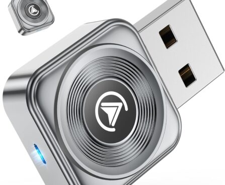 Wireless CarPlay Adapter iPhone Apple—Ultra Mini(60% Reduced Size),2026 2-in-1 Android Auto Adapter, 3X Automatic Connection, Plug and Play, Compatible with iOS 10+, Android 11+