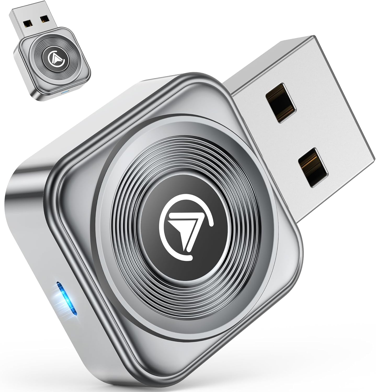 Wireless CarPlay Adapter iPhone Apple—Ultra Mini(60% Reduced Size),2026 2-in-1 Android Auto Adapter, 3X Automatic Connection, Plug and Play, Compatible with iOS 10+, Android 11+