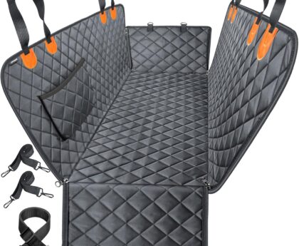 URPOWER Dog Car Seat Cover for Pets 100% Waterproof Seat Cover Hammock 600D Heavy Duty Scratch Proof Nonslip Durable Soft Back Seat Covers for Cars Trucks and SUVs