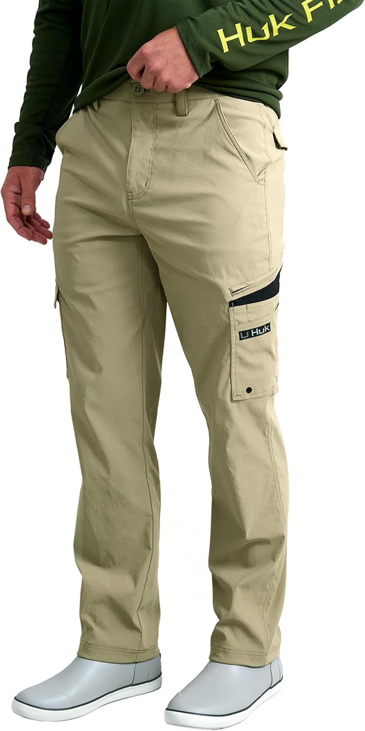HUK – Men’s Icon Pro Pant, Performance Fishing Cargo Pocket Pants
