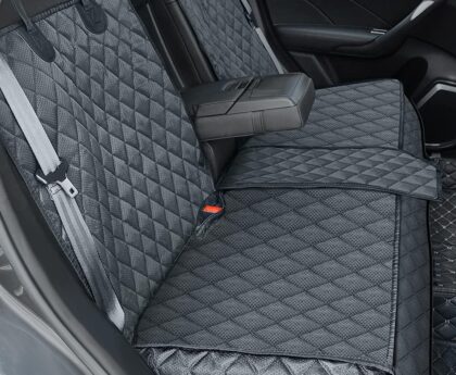 Dog Car Seat Cover for Back Seat Cover,Non Stick Fur Rear Seat Protector for Pet,Nonslip Waterproof Durable Universal Fit Interior Backseat Covers for Auto Van SUV