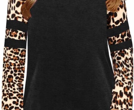 Ebifin Girls Casual Short/Long Sleeve T Shirts Kids Loose Soft Striped Color Block Tunic Tops, Tees Blouses Size 4-15 Years