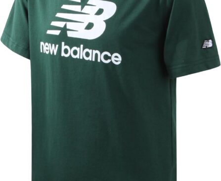 New Balance Boys T Shirts – Short Sleeve Cotton Crewneck Graphic Tees, Athletic Logo Shirts for Boys (Sizes: 8-20)
