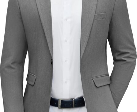 COOFANDY Men’s Casual Blazer One Button Sport Coat Lightweight Business Suit Jacket