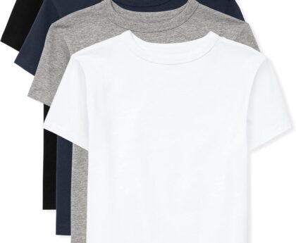 The Children’S Place Boys Short Sleeve Basic Layering T-Shirt