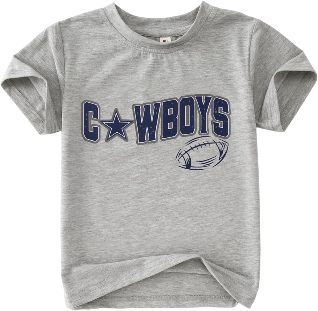 Football Shirt for Toddler Baby Boy Football Game Day T-Shirt Kids Funny Print Sports Fans Short Sleeve Tee Tops