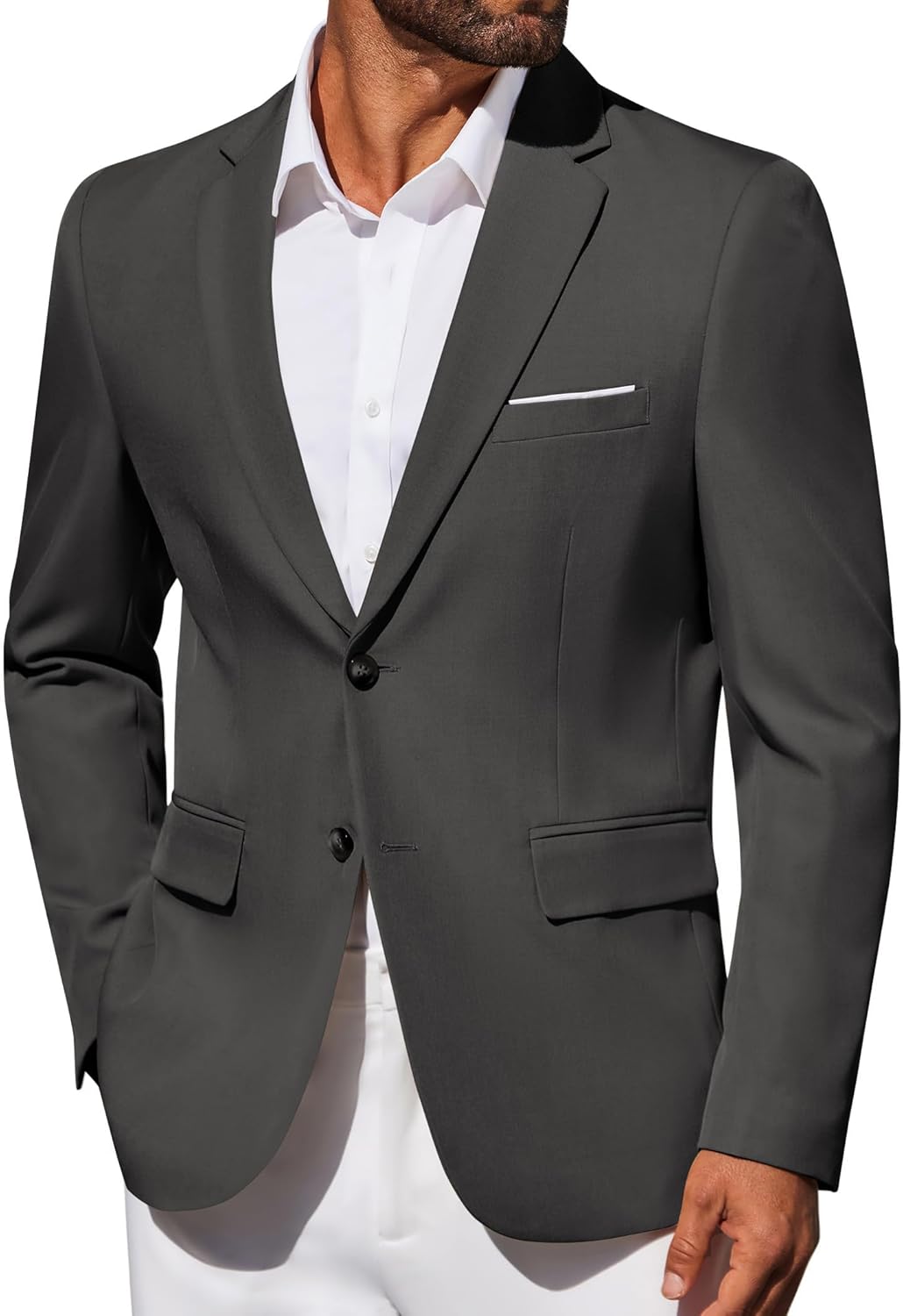 COOFANDY Men’s Blazer Business Suit Jacket Slim Fit Two Button Casual Sport Coats